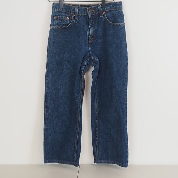 Vintage Levi’s 555 Guys Fit Low Rise Denim Medium Wash Jeans Blue Size 3 JR XL - Picture 1 of 10